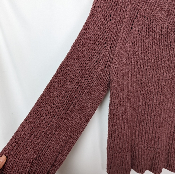 Free People S Beachy Off The Shoulder Sweater Ribbed Knit Pullover Boho Hippie - Picture 12 of 16